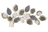 ADORNO PARED METAL DORADO MARRÓN 118x6x60 CM