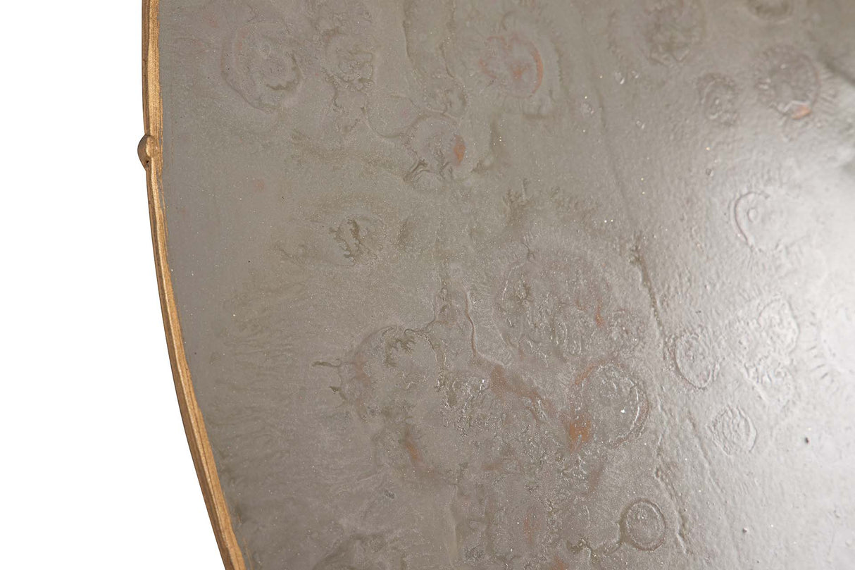 RELOJ PARED METAL GRIS DORADO 54x6x82 CM