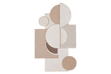 Braune Metallwand Beige 40x3x66 cm