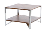 MESA AUXILIAR MADERA VINTAGE 60x60x40 CM