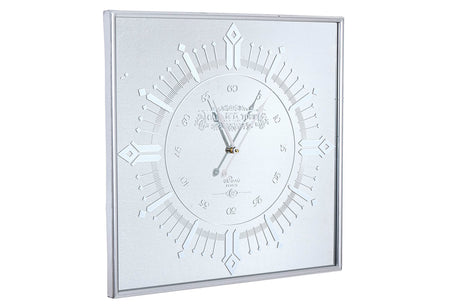 RELOJ PARED CRISTAL / MDEF / METAL 60x5x60 CM