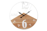 50x3x50 cm montre un mur en bois