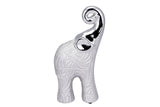 Plattierter Keramik -Elefant Abbildung 13x7x25 cm