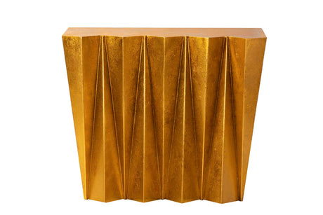 Console de metal dourado 92x46x76 cm