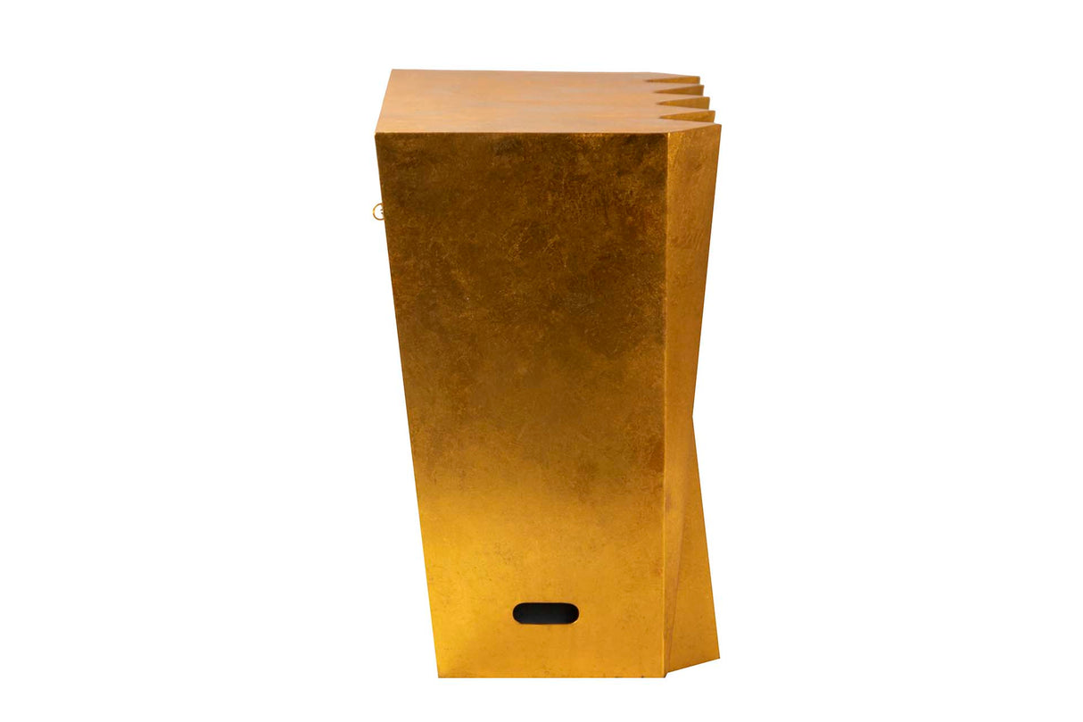 Console de metal dourado 92x46x76 cm