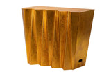 Console de metal dourado 92x46x76 cm