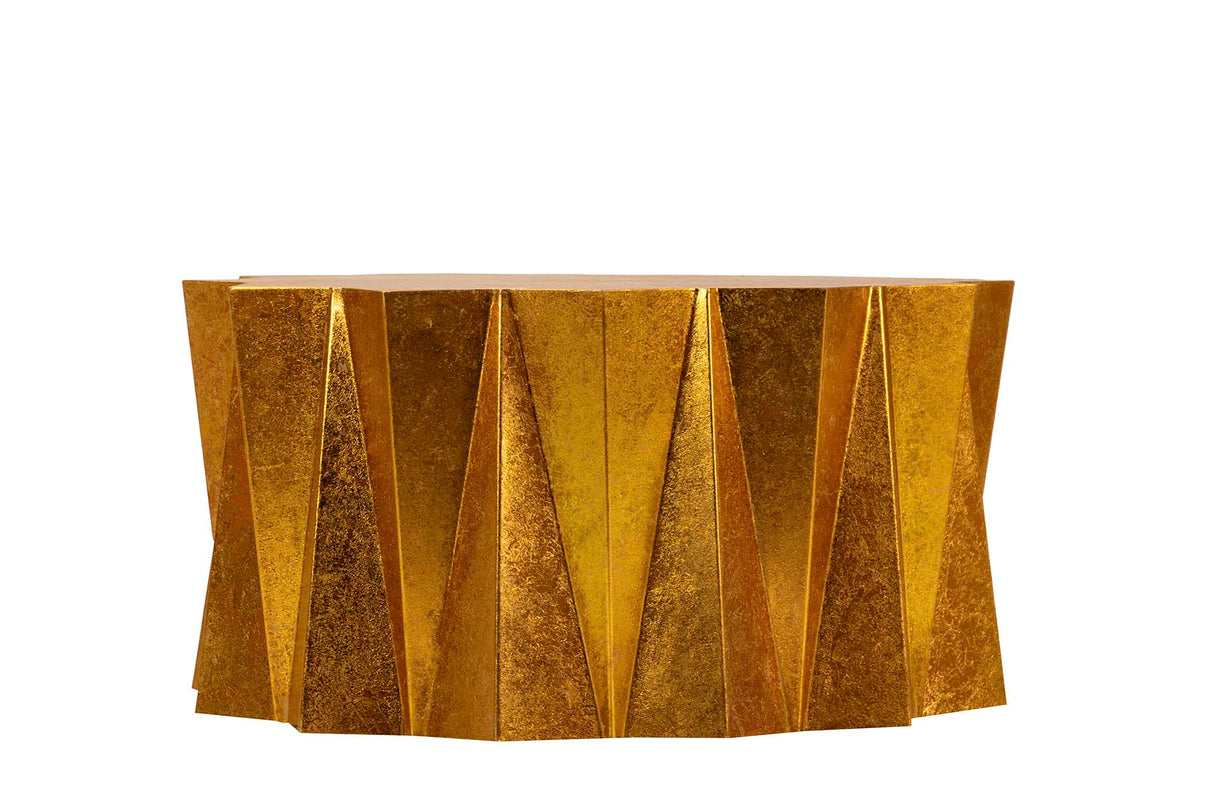 MESA AUXILIAR METAL DORADO MANIT 74x74x38 CM