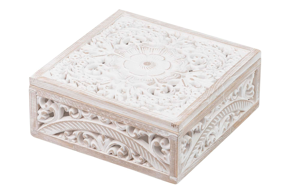 Caixa de esquadrão branco de 20x20x88 cm