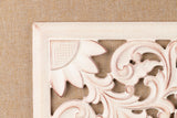 CUADRO TALLA MADERA / LINO 80x3x80 CM