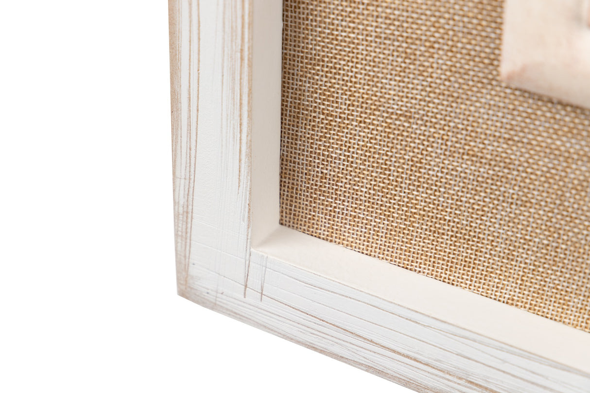CUADRO TALLA MADERA / LINO 80x3x80 CM