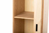 CABINET MADERA CON RATAN 42x50x180 CM