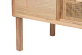 MESA CENTRO MADERA NATURAL 110x50x45 CM