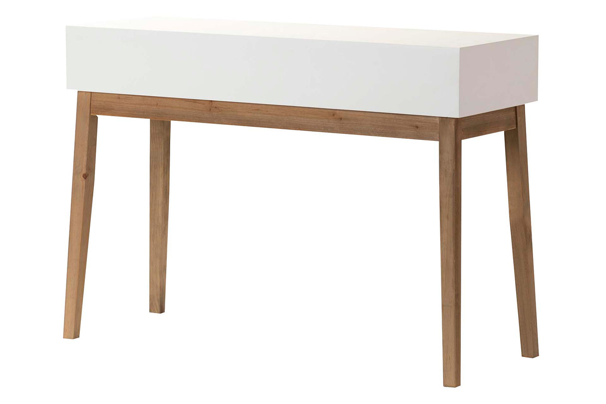 Tamanho do console de madeira 3 gavetas 110x40x78 cm