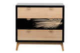 Taille de confort de bois 3 tiroirs 80x34x76 cm
