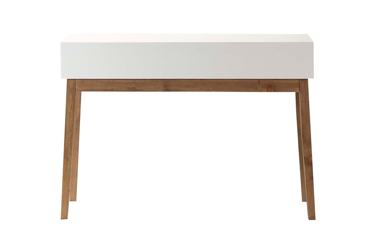 Tamanho do console de madeira 3 gavetas 110x40x78 cm