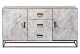 Ricerca in legno mango-metal 150x40x80 cm