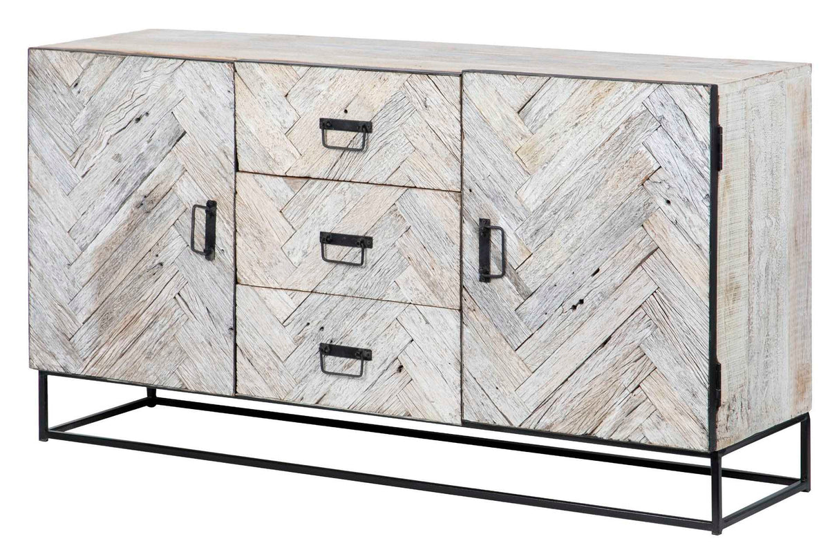 Ricerca in legno mango-metal 150x40x80 cm