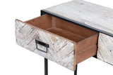 Console mango-metallo 100x38x76 cm