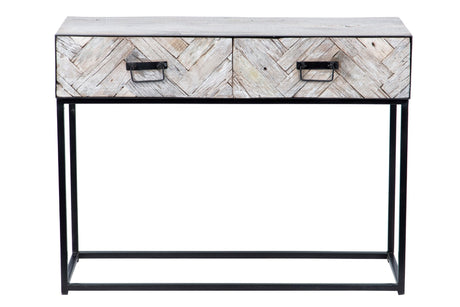 Console mango-metallo 100x38x76 cm