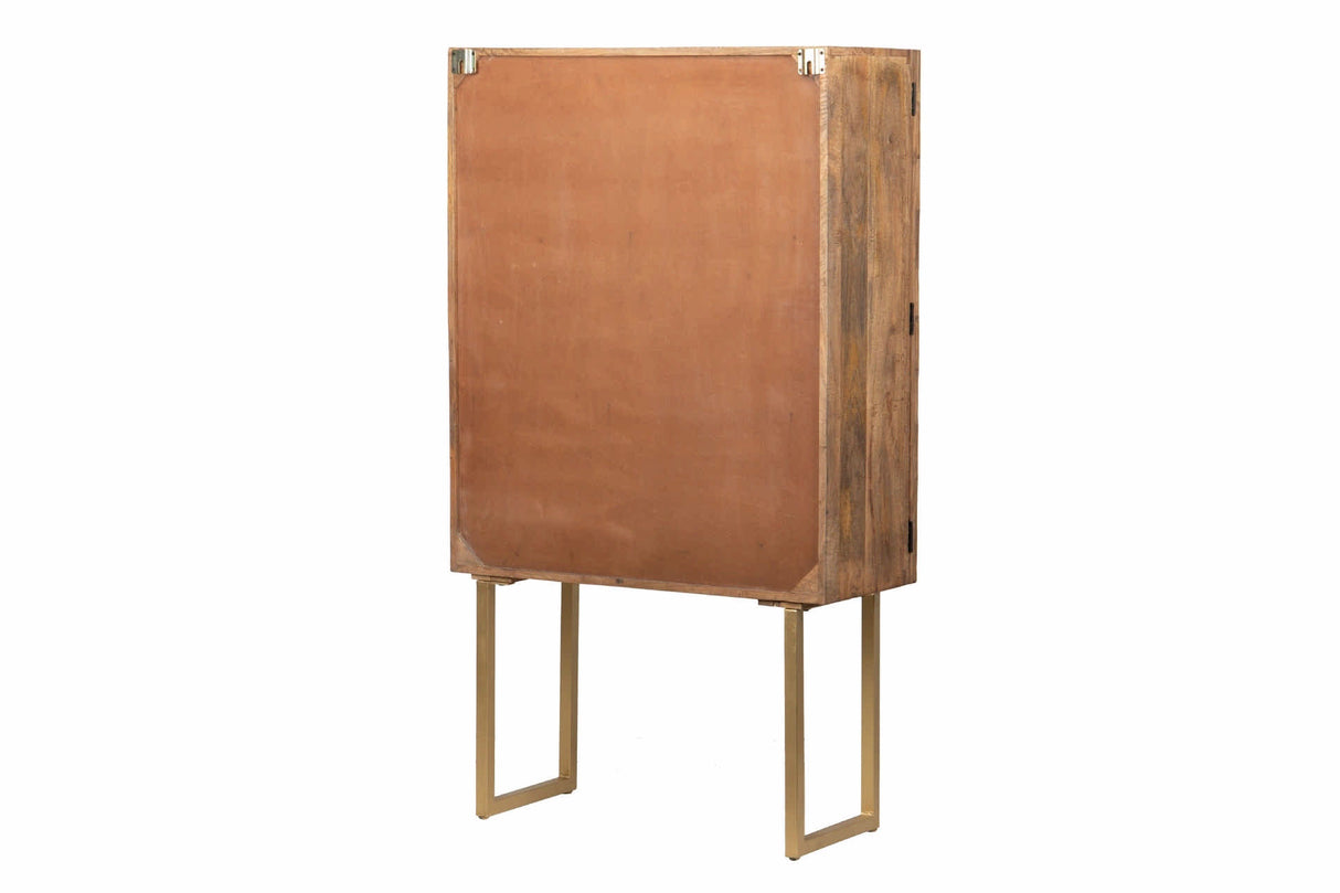 Cabinet High Wood Mango-Metal 88x40x160 cm