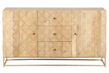 APARADOR MADERA MANGO-METAL 150x40x85 CM