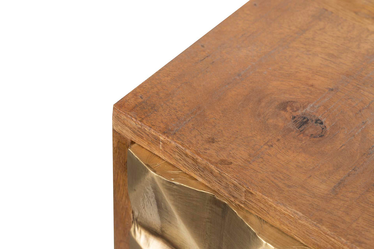 Mumbai Metall Wood Console 180x45x80 cm