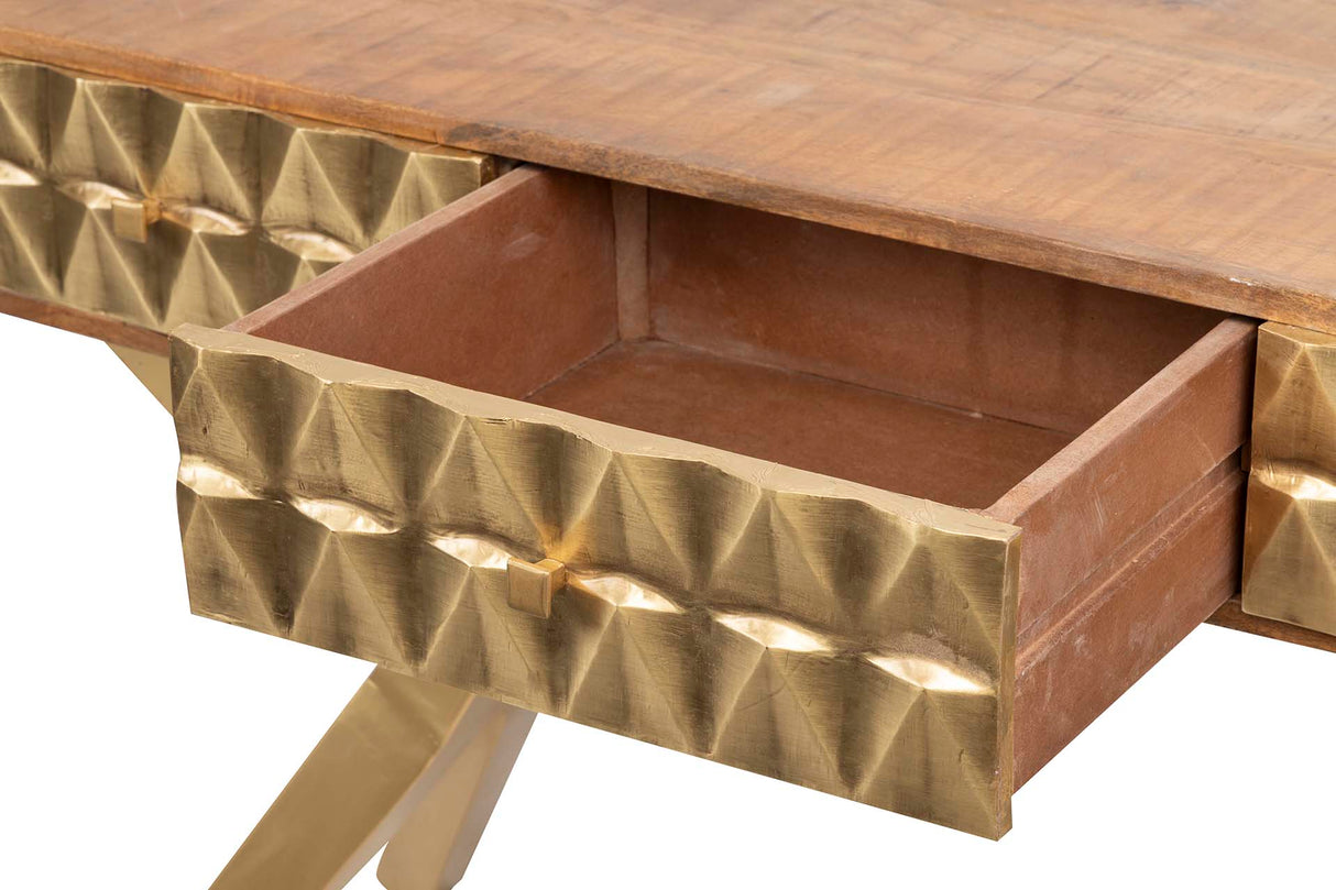 Console en bois de métal Mumbai 180x45x80 cm