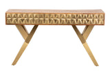 Console en bois de métal Mumbai 140x45x80 cm