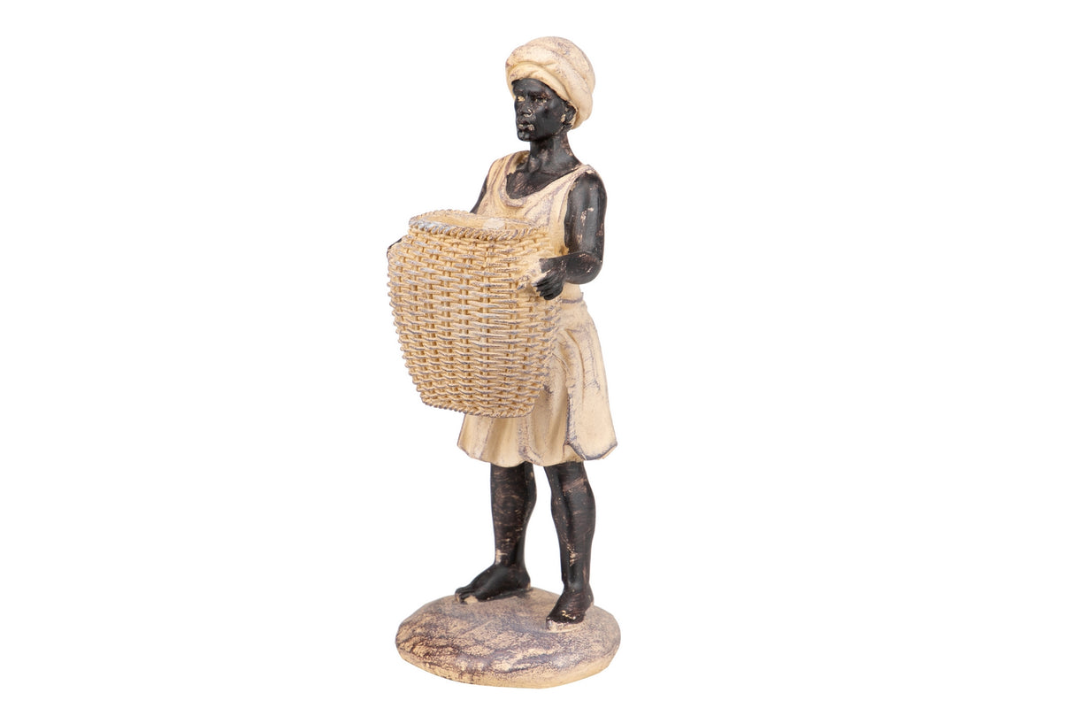 Africain C / Resin Basket 8x8x21 cm