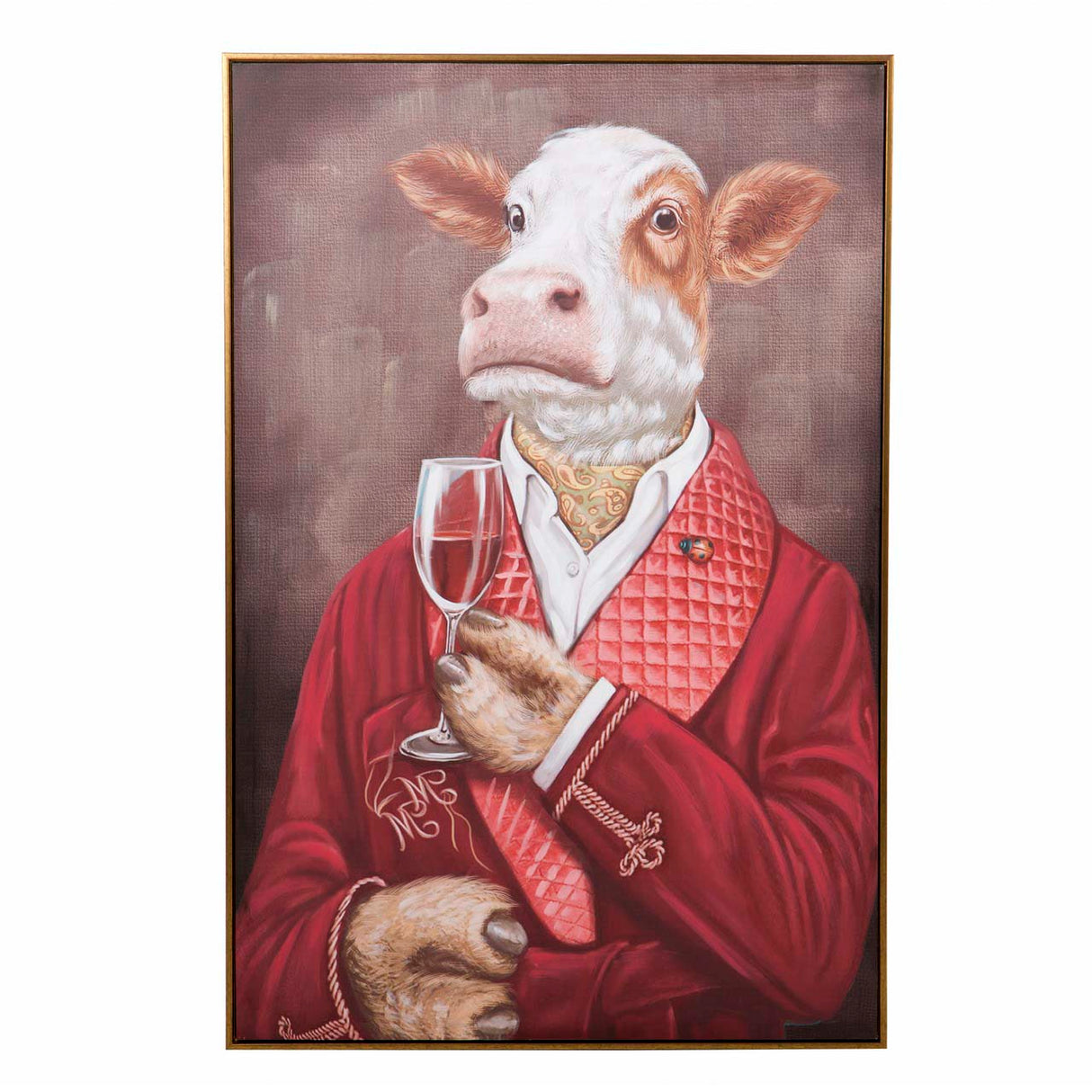Cowman 80% dipinto dipinto a mano 80x4x120 cm