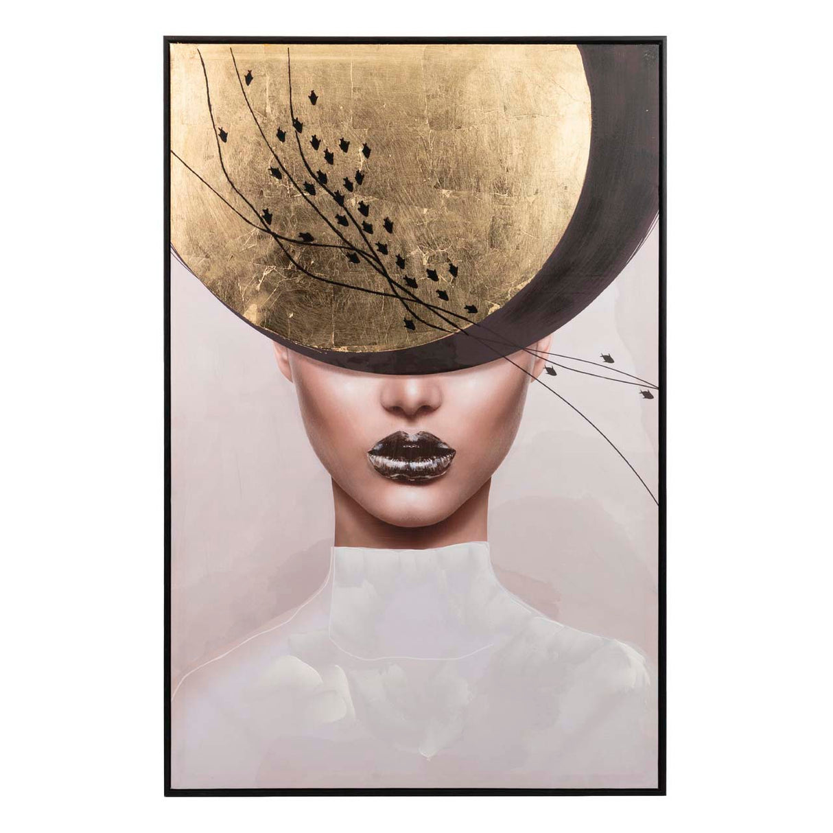 Mulheres com quadro preto 80x3.5x120 cm