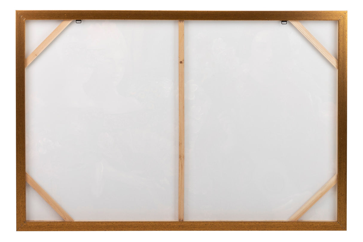 Tabelle mit Golder Frame 120x3,5x80 cm