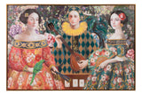 Tabella con telaio d'oro 120x3,5x80 cm