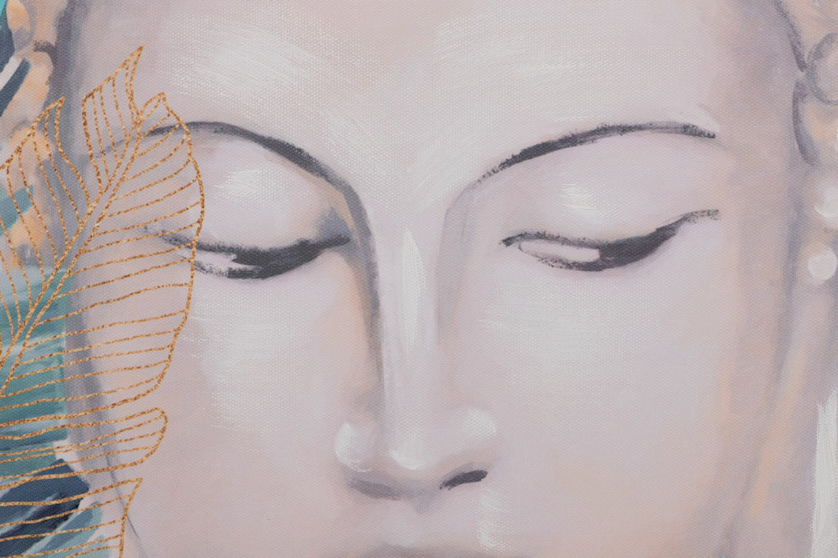 Setzen Sie 2 Budha -Leinwände 50x3x90 cm