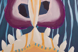 Setzen Sie 2 Schmetterlinge mit schwarzem Rahmen 60x4x90 cm