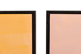 Defina 2 borboletas com quadro preto 90x4x60 cm