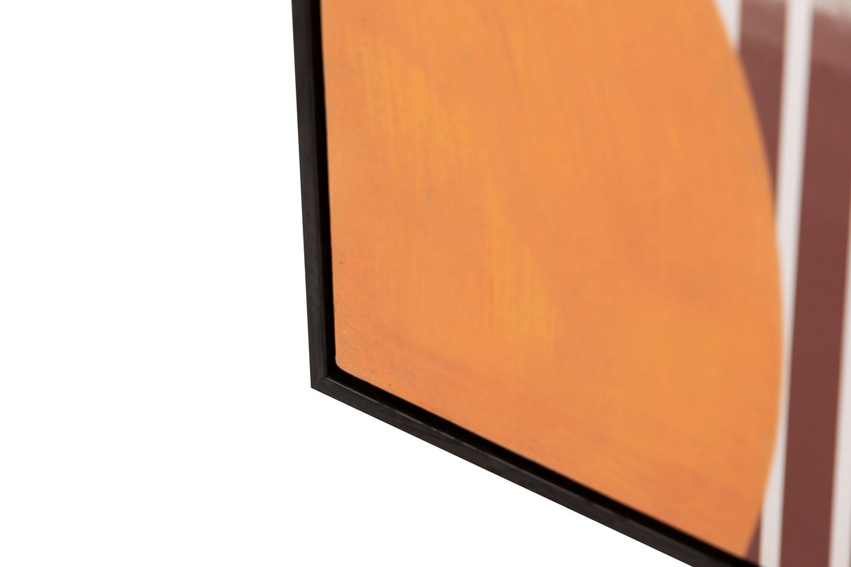 Frau mit Ausfall mit schwarzem Marco 80x4x120 cm