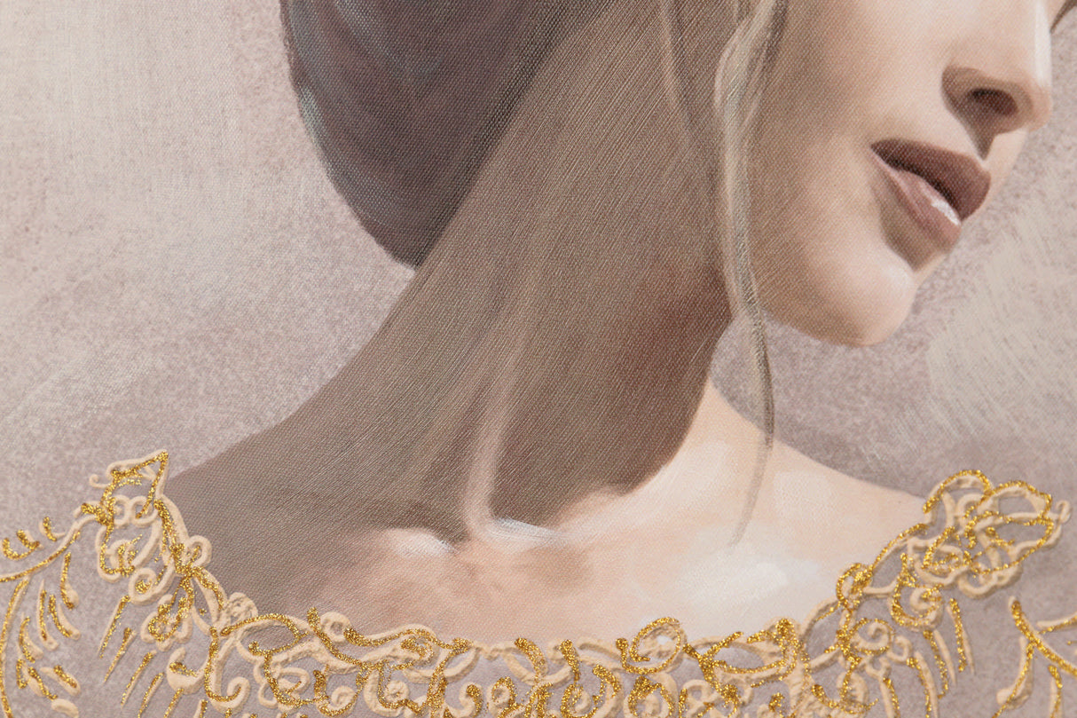 Imposta 2 immagini donne con cornice cresciuta 60x4x80 cm