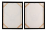 SET 2 CUADROS SEÑORAS CON MARCO NEGRO 60x4x80 CM