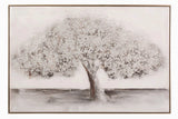 Boîte d'arbre avec cadre de champagne 120x4x80 cm