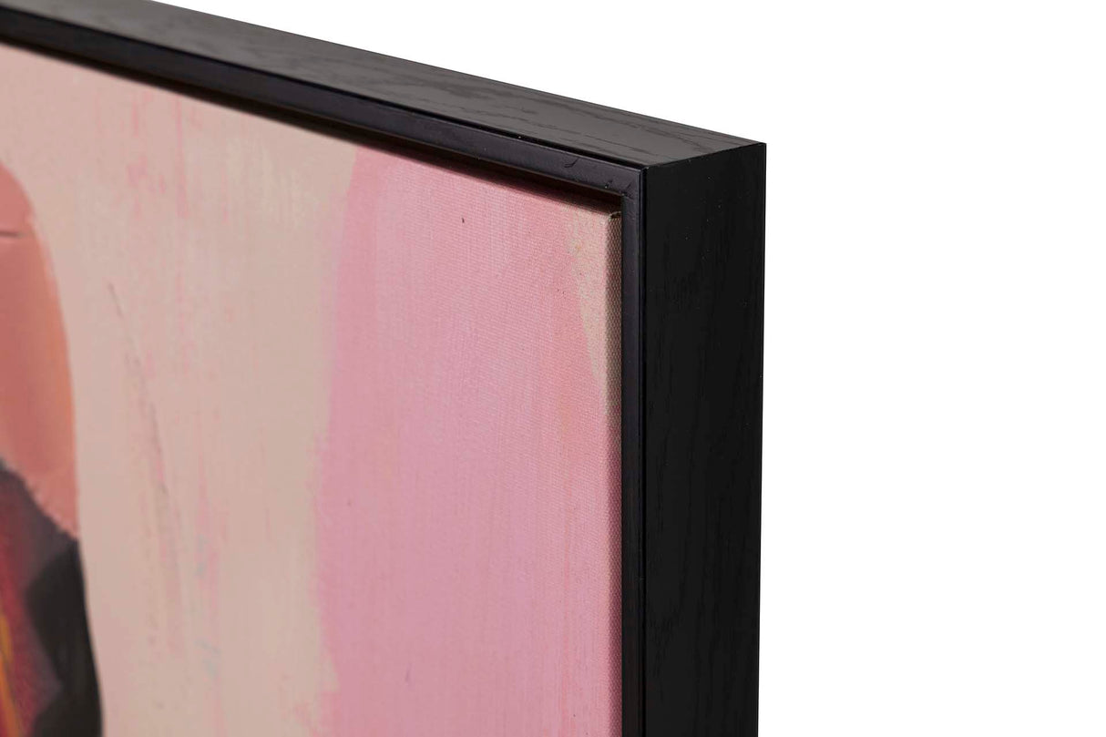 Immagine africana con cornice nera 80x4x120 cm