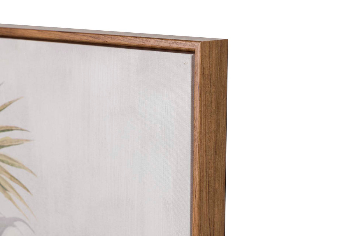 Frauenbox mit natürlichen Rahmen 80x4x120cm