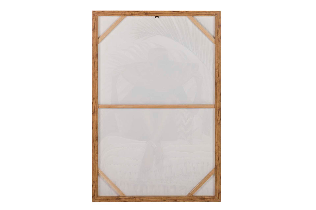 Frauenbox mit natürlichen Rahmen 80x4x120cm