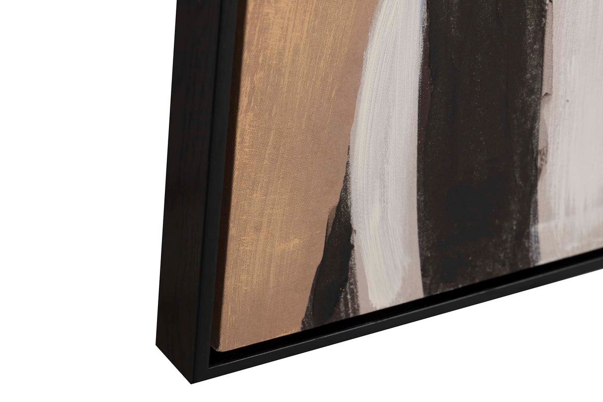 Caixa de silhueta com quadro preto 80x4x120 cm