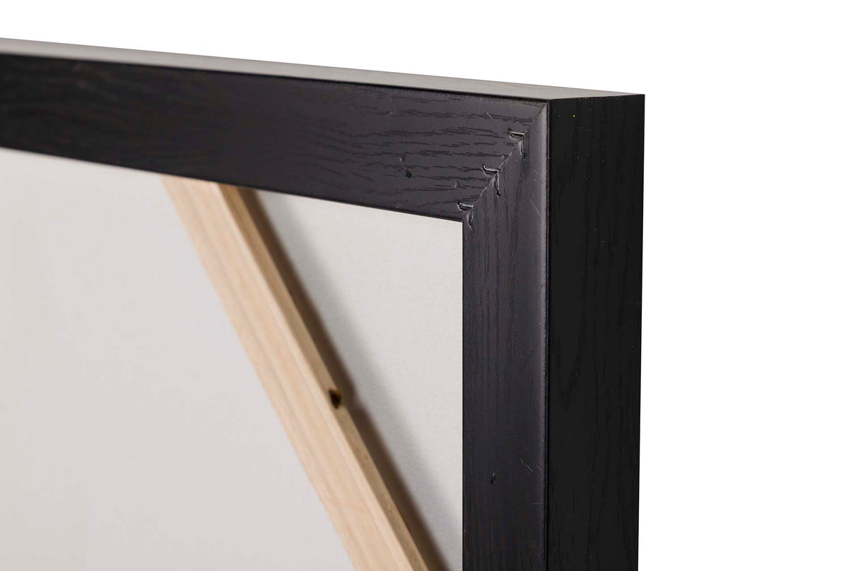 Caixa de silhueta com quadro preto 80x4x120 cm