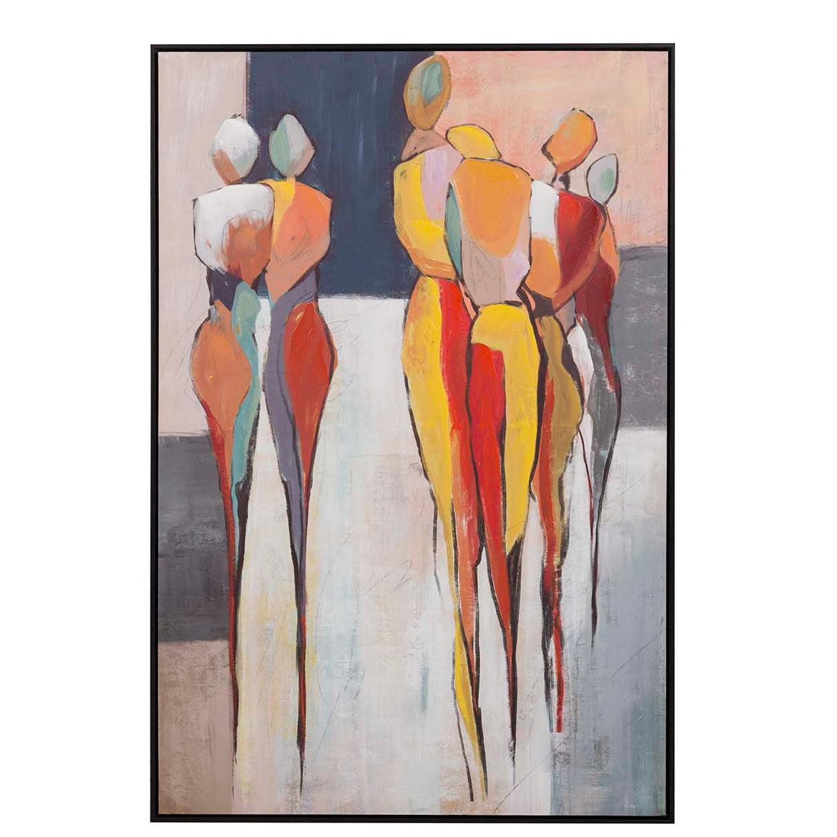 Schwarzer Rahmen Silhouette Tank 80x4x120 cm