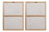 SET 2 LIENZOS ALMENDRO 40% PINTADO MANO 50x3x70 CM