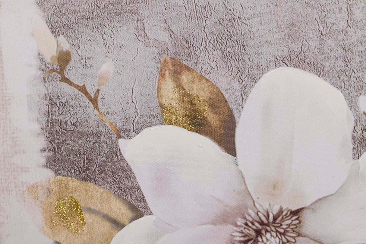 Set 2 Flower Lives 40% peintes à la main 50x3x70 cm