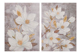 Set 2 Blume lebt 40% handgemalt 50x3x70 cm