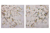 Setzen Sie 2 Almendro -Livings 40% bemalt Hand 60x3x60 cm